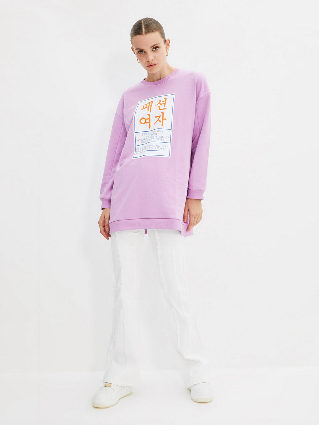 Світшот Trendyol модель TCTAW22TW0038/Lila Фото