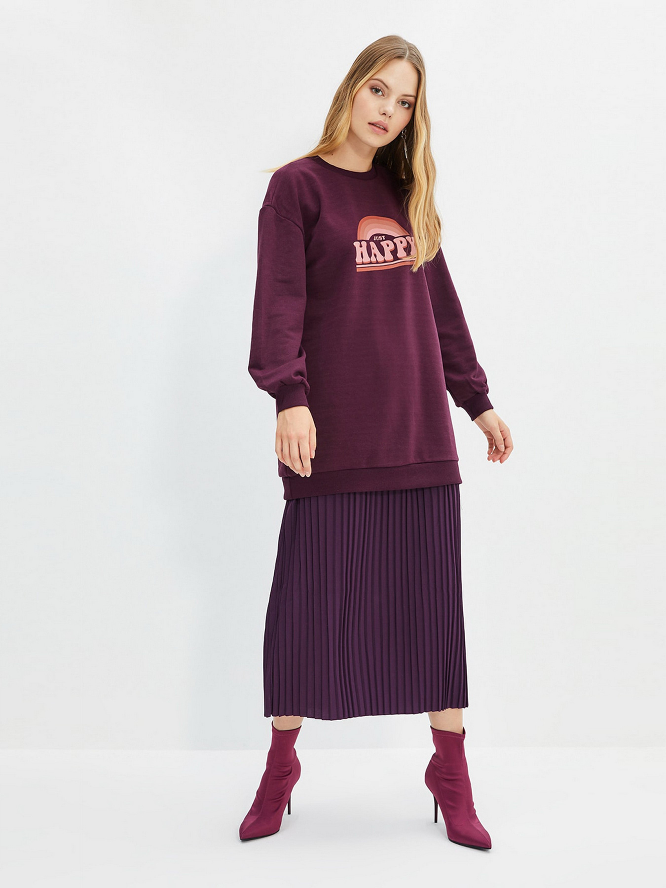 Свитшот Trendyol модель TCTAW22TW0057/Mor Фото