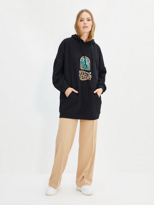 Худи Trendyol модель TCTAW22TW0058/Siyah Фото