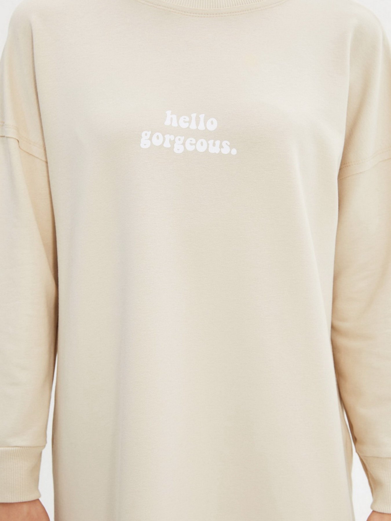 Свитшот Trendyol модель TCTSS21SW0339/Bej Фото