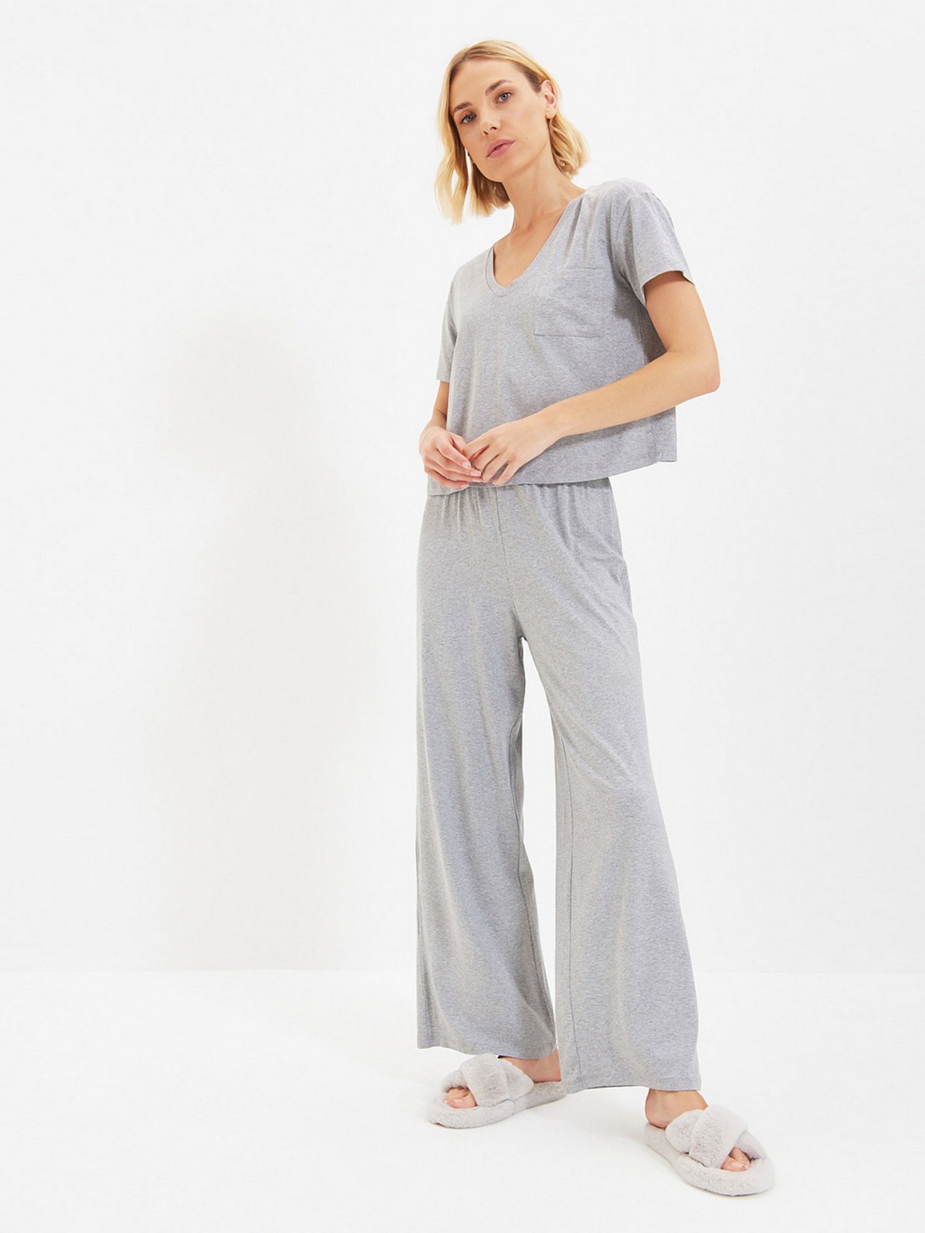 Футболка Trendyol модель THMAW22PT0024/Gri Фото