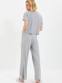 Футболка Trendyol модель THMAW22PT0024/Gri Футболка Trendyol модель THMAW22PT0024/Gri Фото