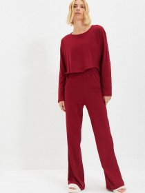Лонгслів Trendyol модель THMAW22PT0032/Bordo Фото