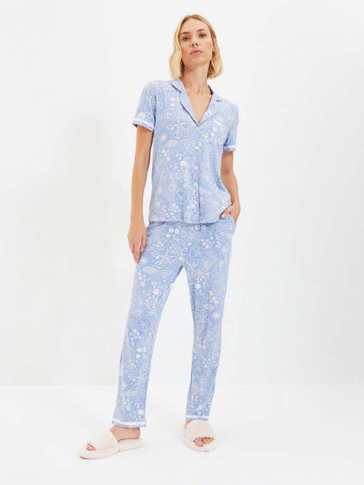 Пижама Trendyol модель THMAW22PT0474/Mavi Фото