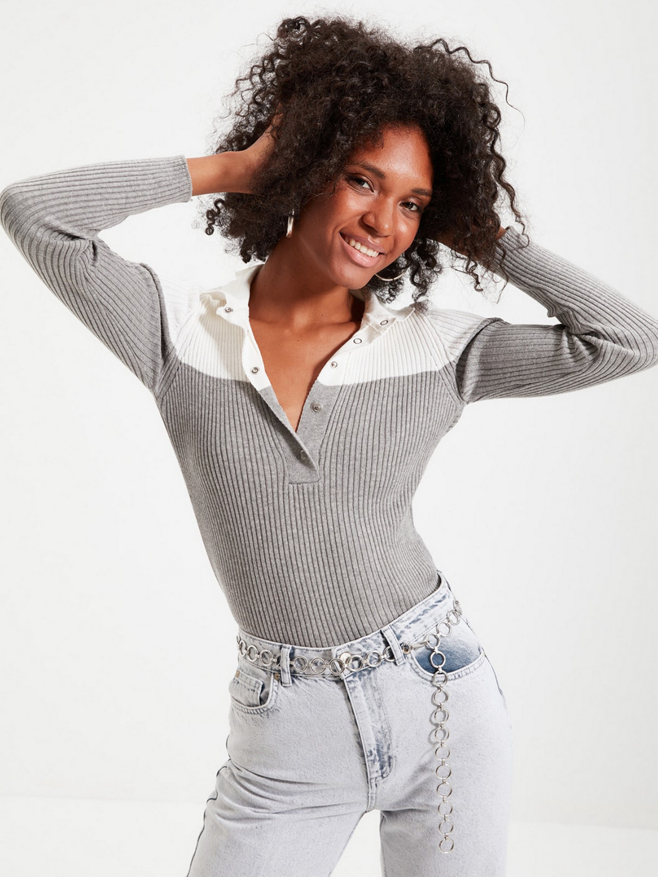 Джемпер Trendyol модель TOFSS19FV0049/Gri Фото