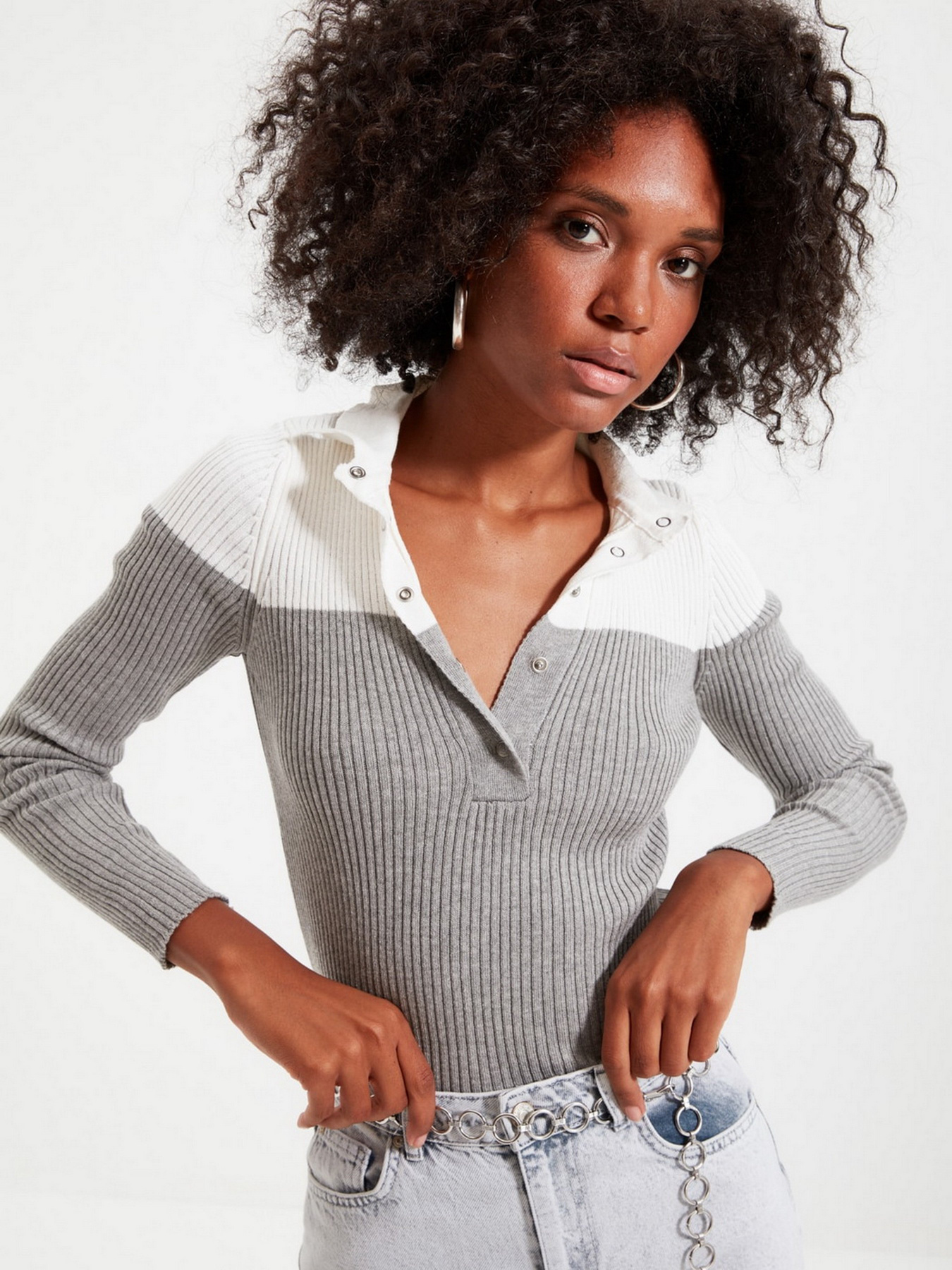 Джемпер Trendyol модель TOFSS19FV0049/Gri Фото