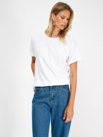Футболки і поло Trendyol модель TWOSS21TS3939/Beyaz Фото