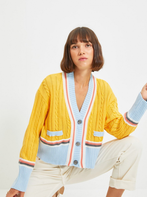 Кардиган Trendyol модель TWOAW20FV0017/Sari Фото