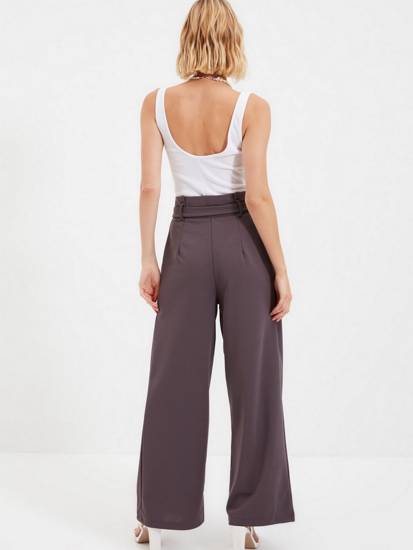 Класичні штани Trendyol модель TWOAW20PL0218/Antrasit Фото