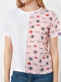 Футболка Trendyol модель TWOSS21TS2614/Beyaz Футболка Trendyol модель TWOSS21TS2614/Beyaz Фото