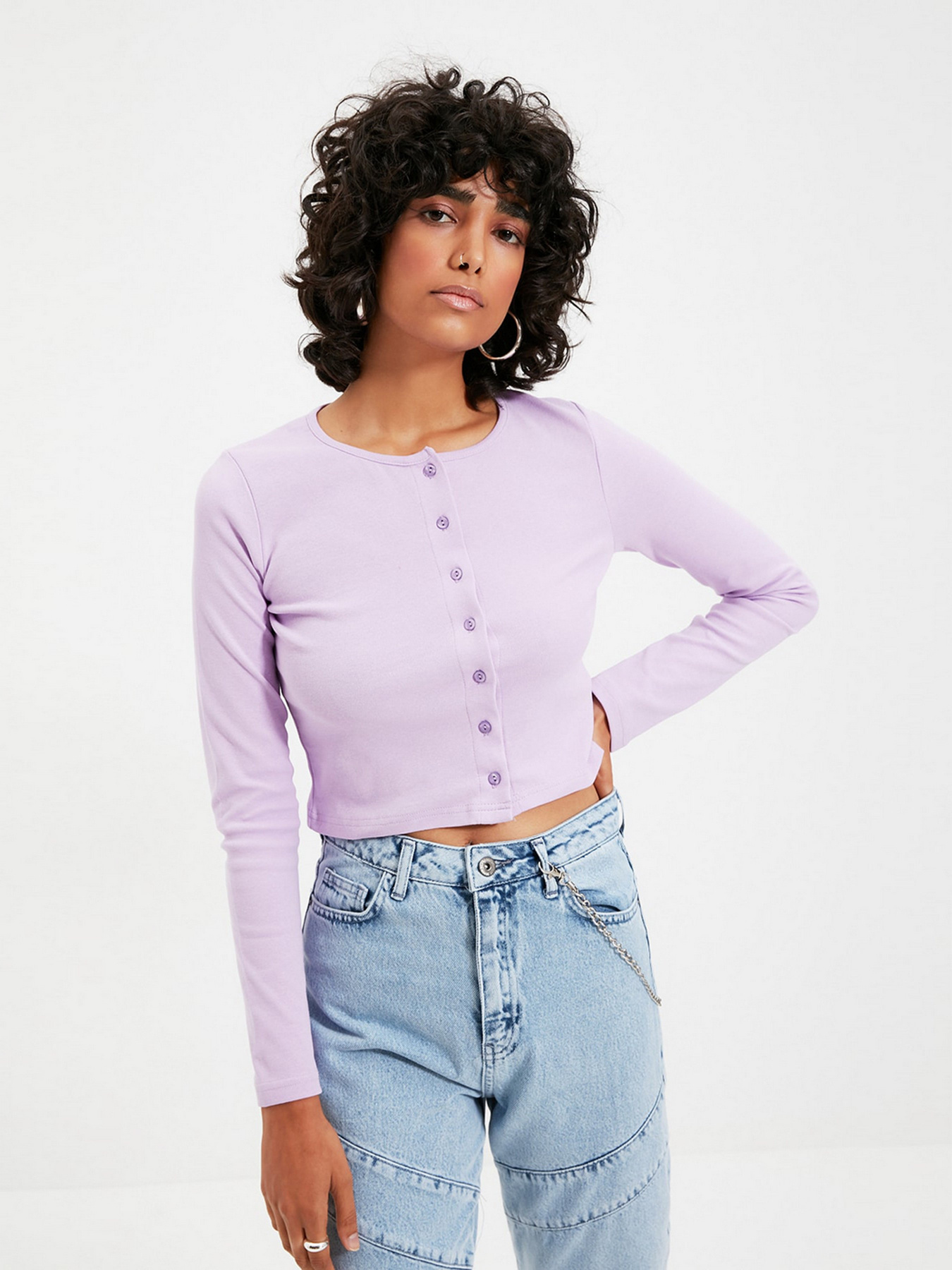 Кардиган Trendyol модель TWOAW21BZ0115/Lila Фото