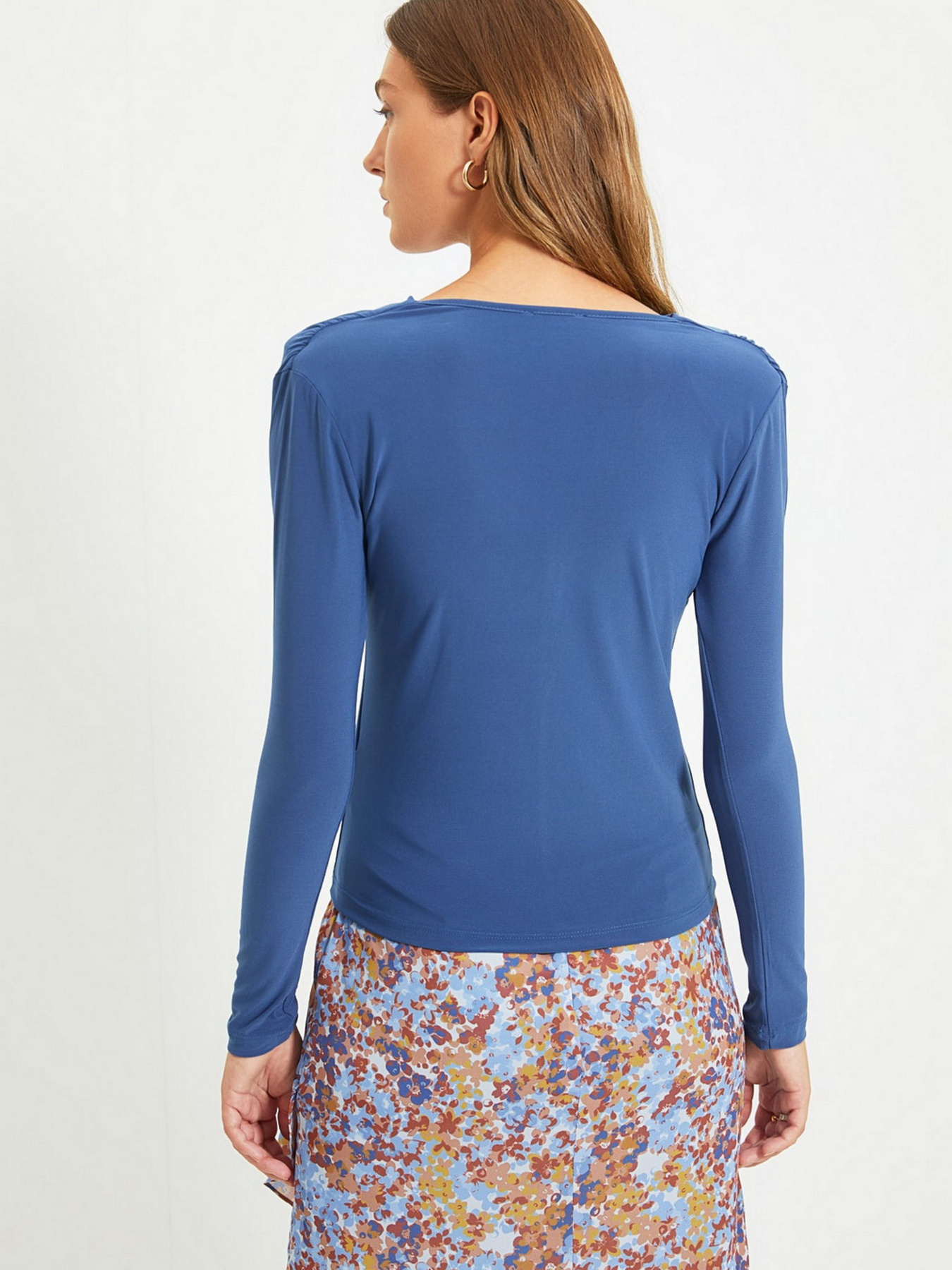 Лонгслів Trendyol модель TWOAW21BZ0249/ACik Mavi Фото