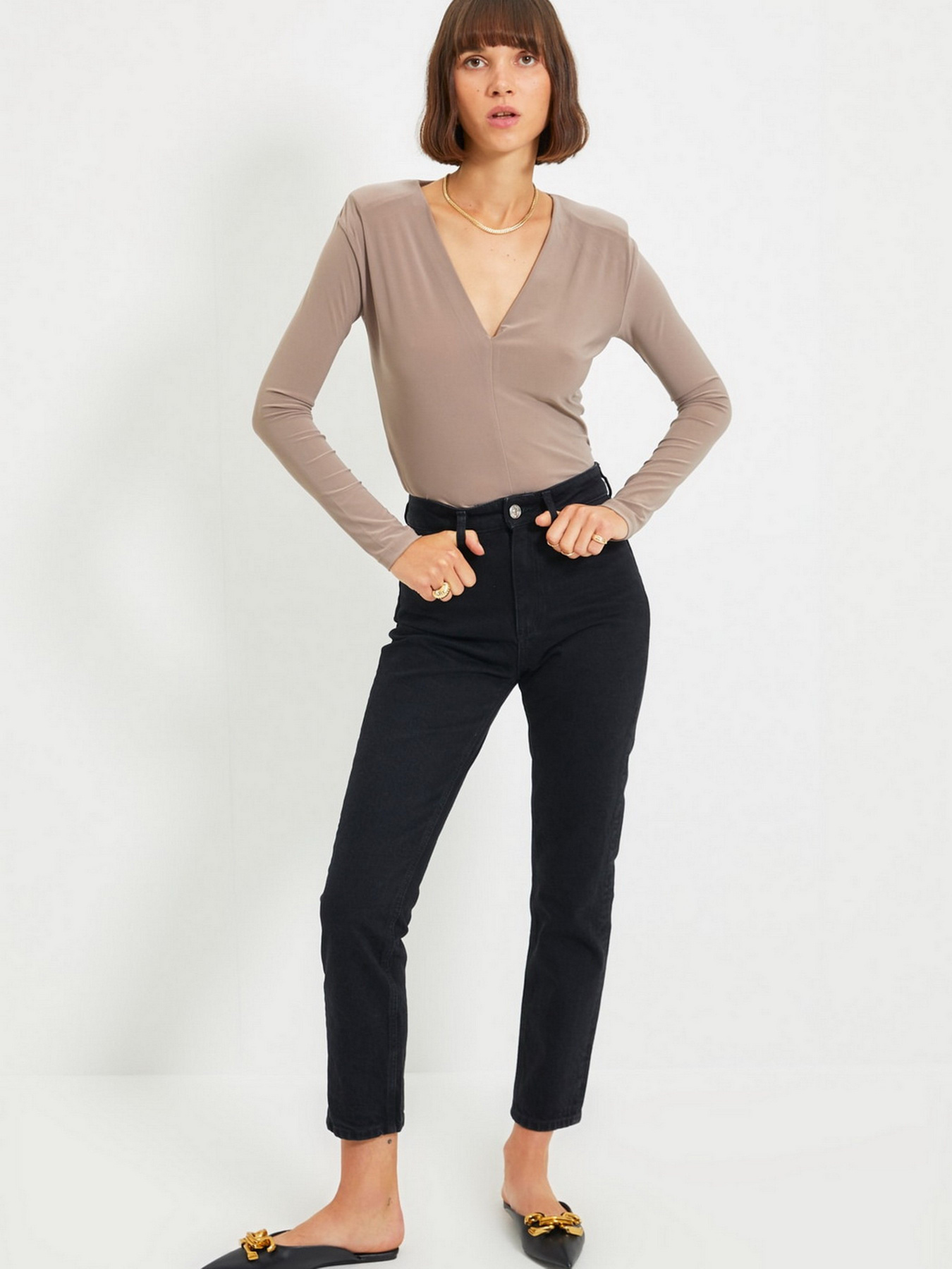 Лонгслів Trendyol модель TWOAW21BZ0249/Vizon Фото