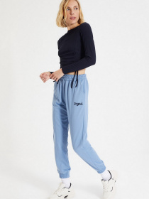 Спортивні штани Trendyol модель TWOAW21EA0049/ACik Mavi Фото