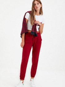Штани спортивні Trendyol модель TWOAW21EA0066/Bordo Фото
