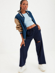 Штани спортивні Trendyol модель TWOAW21EA0116/Lacivert Фото