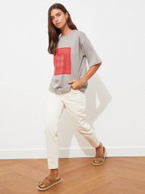 Футболки и поло Trendyol модель TWOSS21TS2680/Gri Фото