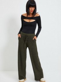 Штани повсякденні Trendyol модель TWOAW21PL0293/Haki Фото