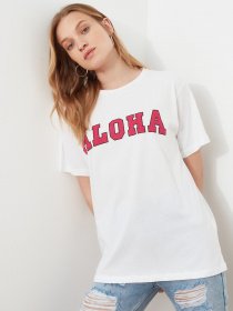 Футболка Trendyol модель TWOSS21TS2682/Beyaz Фото