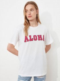 Футболка Trendyol модель TWOSS21TS2682/Beyaz Фото