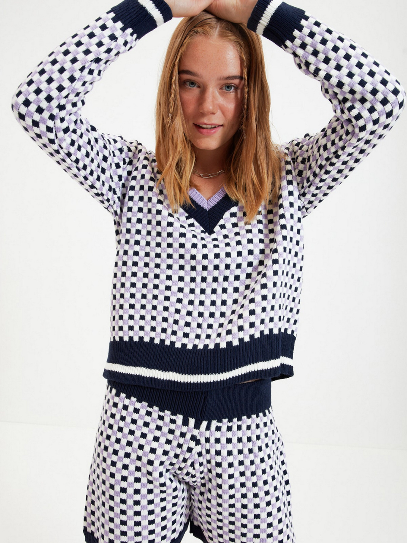 Повседневный костюм Trendyol модель TWOAW22AU0051/Lacivert Повседневный костюм Trendyol модель TWOAW22AU0051/Lacivert Фото