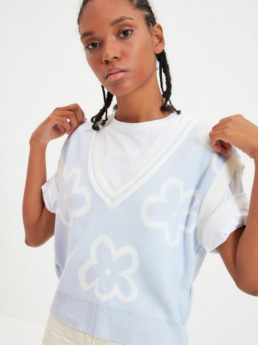 Жилет Trendyol модель TWOAW22BZ0077/ACik Mavi Фото