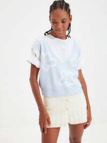 Жилет Trendyol модель TWOAW22BZ0077/ACik Mavi Фото