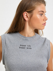 Топ Trendyol модель TWOAW22BZ0092/Gri Фото