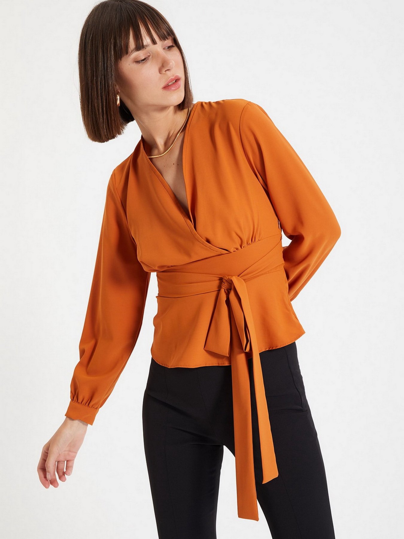 Блуза Trendyol модель TWOAW22BZ0098/Kiremit Фото