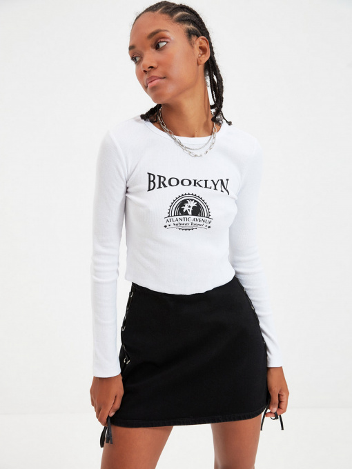 Лонгслив Trendyol модель TWOAW22BZ0117/Beyaz Фото