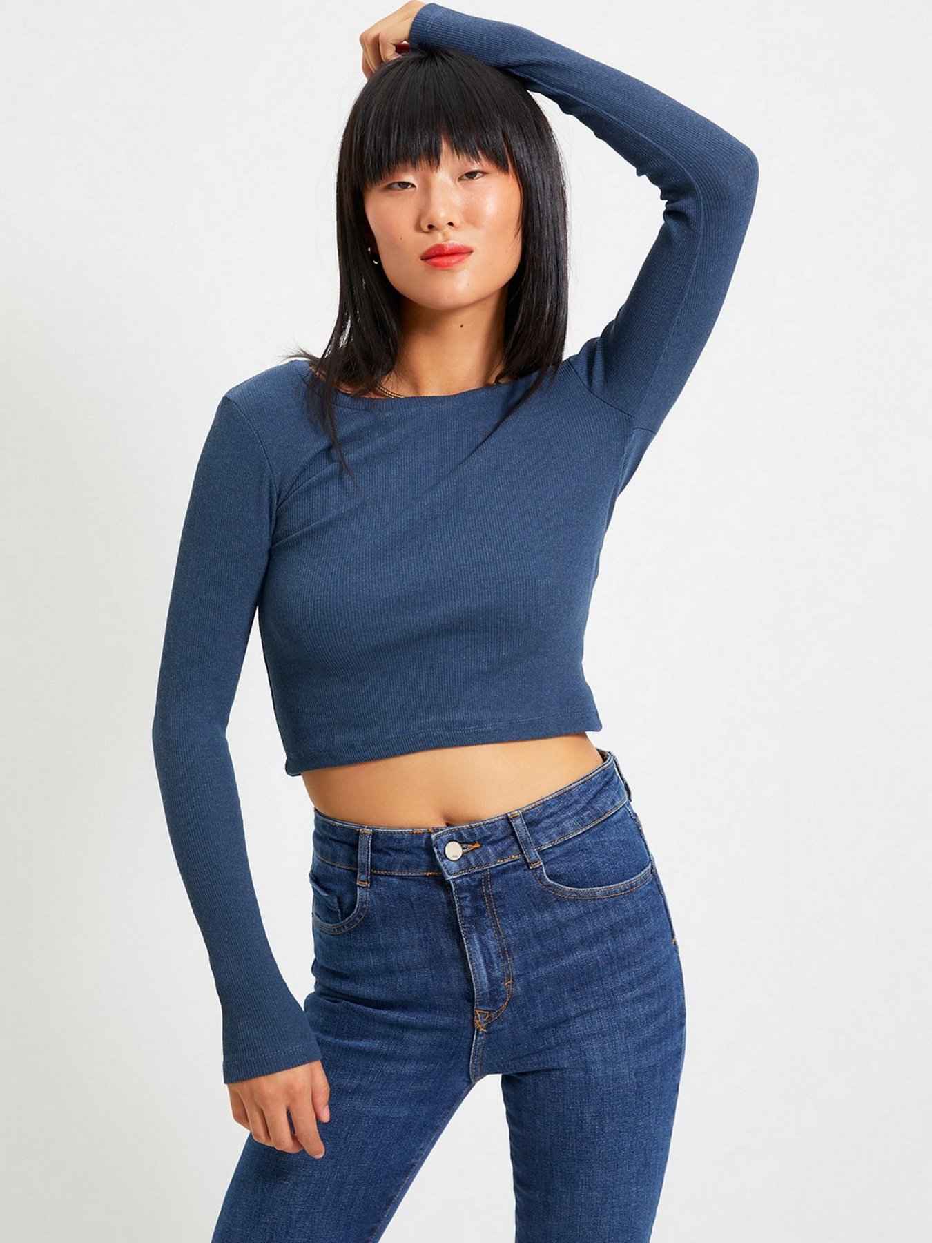 Лонгслив Trendyol модель TWOAW22BZ0124/Indigo Фото