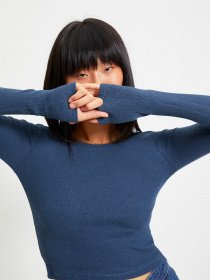 Лонгслив Trendyol модель TWOAW22BZ0124/Indigo Фото