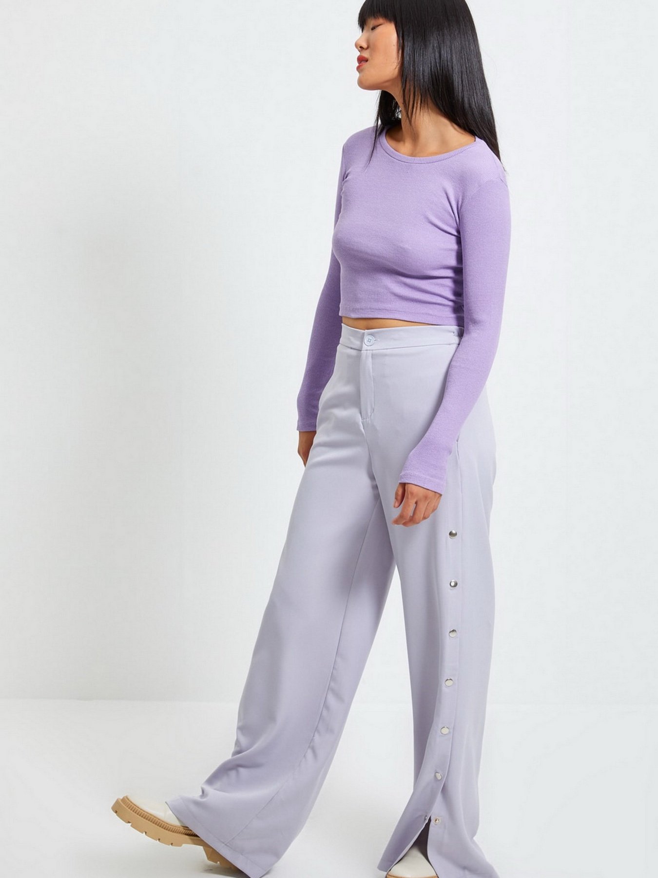 Лонгслив Trendyol модель TWOAW22BZ0124/Lila Фото