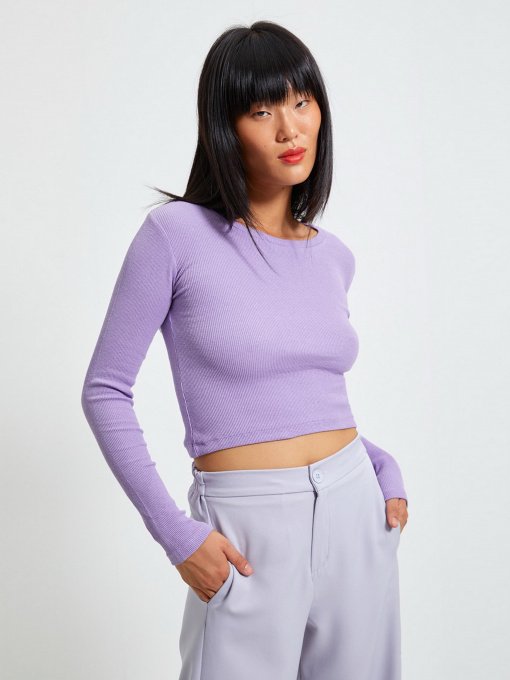 Лонгслів Trendyol модель TWOAW22BZ0124/Lila Фото