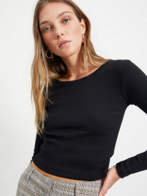 Лонгслів Trendyol модель TWOAW22BZ0124/Siyah Фото