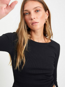 Лонгслів Trendyol модель TWOAW22BZ0124/Siyah Фото