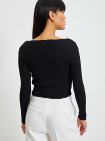 Лонгслив Trendyol модель TWOAW22BZ0129/Siyah-Beyaz Фото