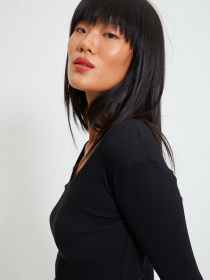 Лонгслив Trendyol модель TWOAW22BZ0129/Siyah-Beyaz Фото