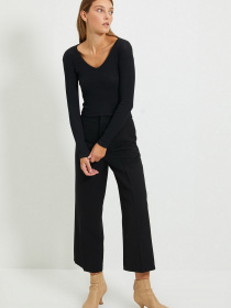 Лонгслив Trendyol модель TWOAW22BZ0129/Siyah-Kahverengi Фото