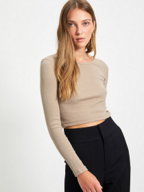 Набір лонгслівів Trendyol модель TWOAW22BZ0131/Kahverengi-Bej Фото