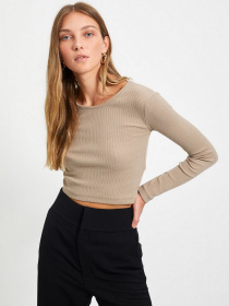 Набір лонгслівів Trendyol модель TWOAW22BZ0131/Kahverengi-Bej Фото