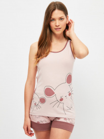 Піжама Trendyol модель THMSS21PT1504/Pudra Фото