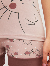 Піжама Trendyol модель THMSS21PT1504/Pudra Фото