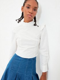 Блуза Trendyol модель TWOAW22BZ0185/Ekru Фото
