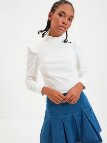 Блуза Trendyol модель TWOAW22BZ0185/Ekru Фото