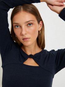 Лонгслив Trendyol модель TWOAW22BZ0217/Lacivert Фото