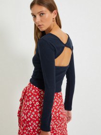 Лонгслив Trendyol модель TWOAW22BZ0217/Lacivert Фото