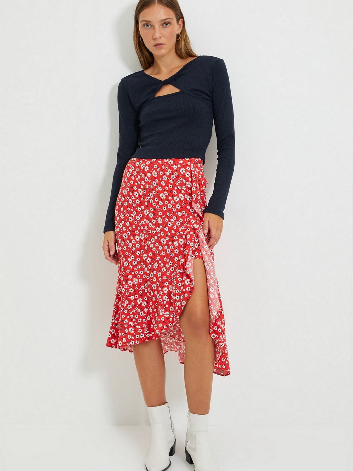 Лонгслів Trendyol модель TWOAW22BZ0217/Lacivert Фото