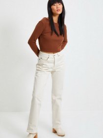 Лонгслив Trendyol модель TWOAW22BZ0220/Kahverengi Фото