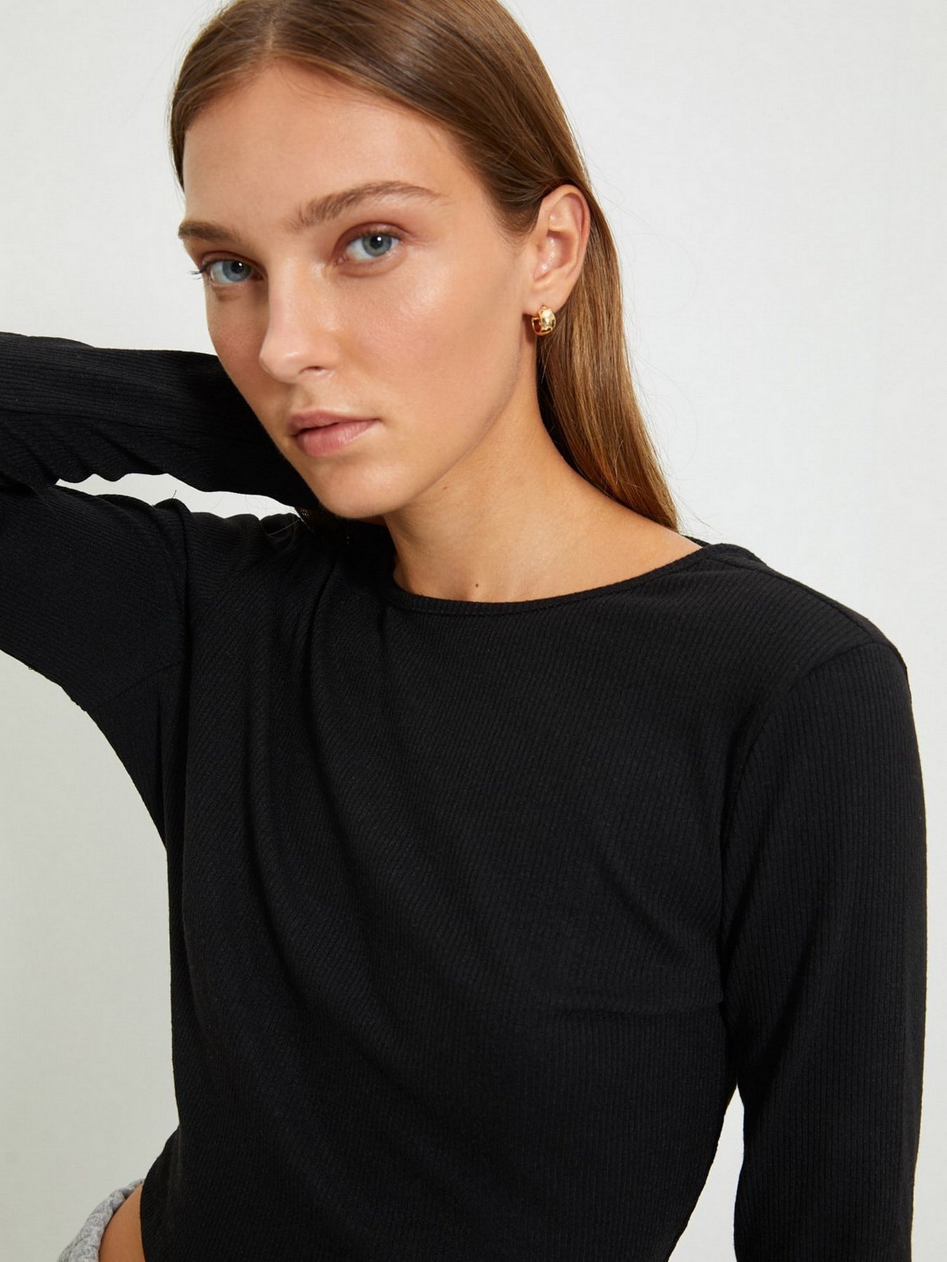 Лонгслів Trendyol модель TWOAW22BZ0220/Siyah Фото